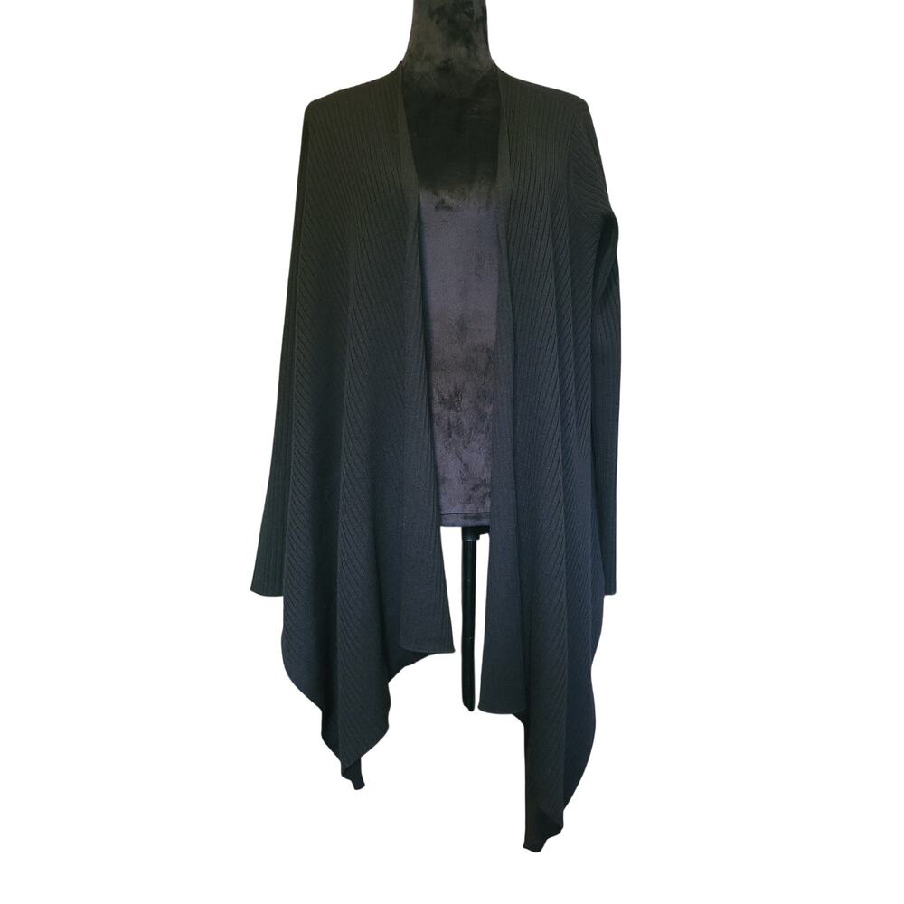 Athleta Solstice Wrap Cardigan Women L Merino Wool Blend Winter Layers Cozy Boho